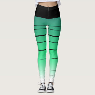 Svart och Grönt ombre leggings