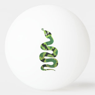 Svart och Grönt Skriv ut Silhouette Pingisboll
