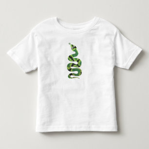 Svart och Grönt Skriv ut Silhouette T-shirt