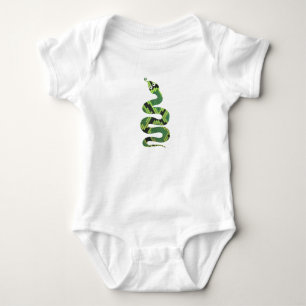 Svart och Grönt Skriv ut Silhouette T Shirt