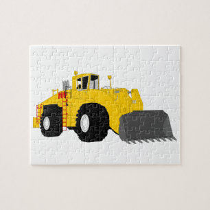 Svart och gul Bulldozerkonstruktionsmaskin Pussel