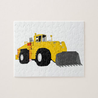 Svart och gul Bulldozerkonstruktionsmaskin Pussel