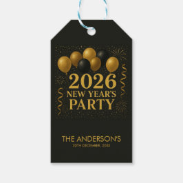 Svart och guld 2026 Nyårsfest Presentetikett