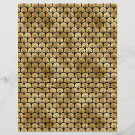 Svart och Guld Art Deco-skrapbok Papprare Lakan