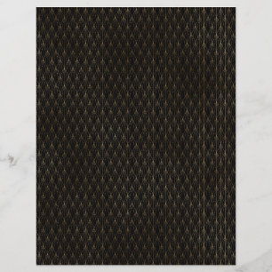 Svart och Guld Art Deco-skrapbok Papprare Lakan