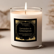 Svart och Guld Celestial Candle
