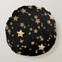 Svart och Guld Celestial Stars och Polka dots
