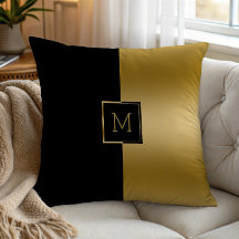 Svart och guld delad geometrisk design