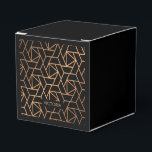 Svart och guld elegant mönster presentaskar<br><div class="desc">Svart och guld elegant mönster</div>