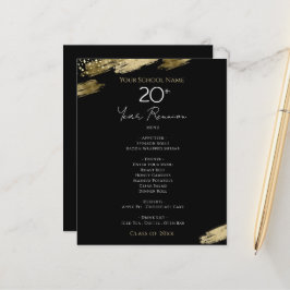 Svart och guld evenemang för klassåterträff