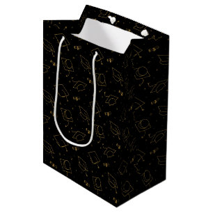 Svart och guld examen mössa kast