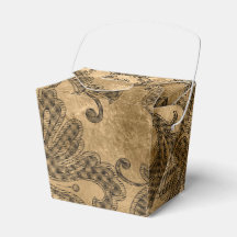 Svart och guld falskt folie-damask