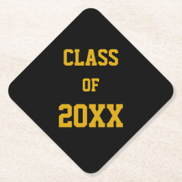 Svart och Guld, Färg Studenten Underlägg Papper