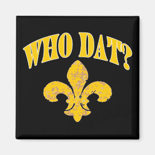 Svart och Guld Fleur De Lis Magnet