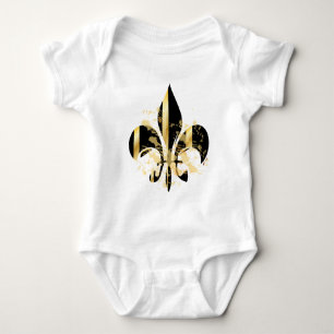 Svart och guld Fleur de Lis T Shirt