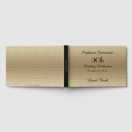 Svart och guld födelsedagsfest minne/gästbok gästböcker