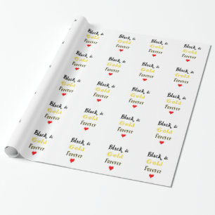 Svart och guld- för evigt presentpapper