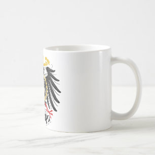 Svart och guld för Prussian örn röd Kaffemugg