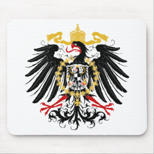 Svart och guld för Prussian örn röd Musmatta