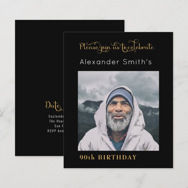 Svart och Guld-foto (Fram/baksida)