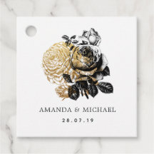 Svart och guld glamour