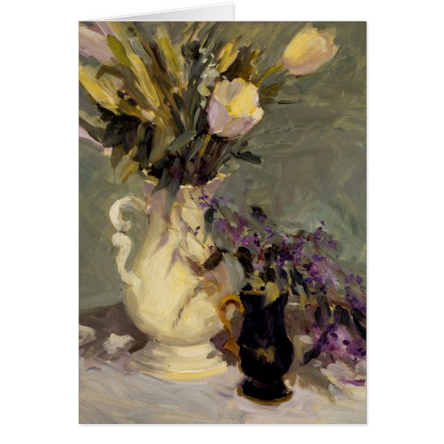 Svart och guld hälsningskort (Framsidan)