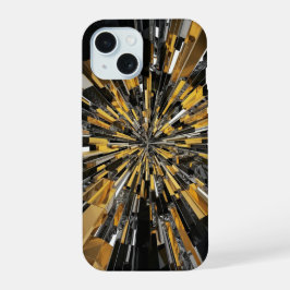 Svart och Guld iPhone Protective Fodral