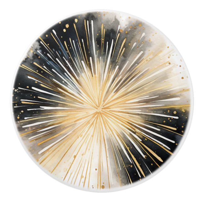 Svart och Guld keramiska knoppar (Framsidan)