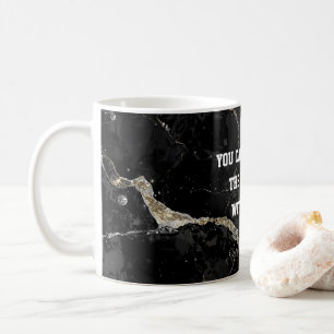 Svart och guld Kintsugi med subtil humor Kaffemugg