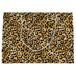 Svart och guld leopardtryck Gepard Djurtryck