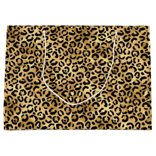 Svart och guld leopardtryck Gepard Djurtryck