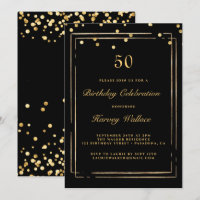 Svart och Guld Man 50:e födelsedagen