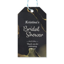 Svart och Guld Marble Möhippa Gift-Märkre