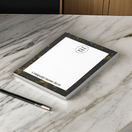 Svart och guld marmor anteckningsblock