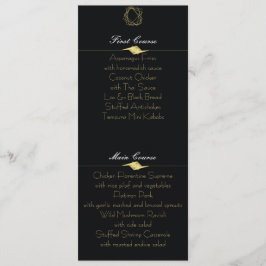 Svart och Guld-menykort Meny