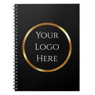 Svart och guld minimalistisk  anteckningsbok