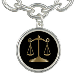 Svart och Guld    om rättvisa   Advokat Armband