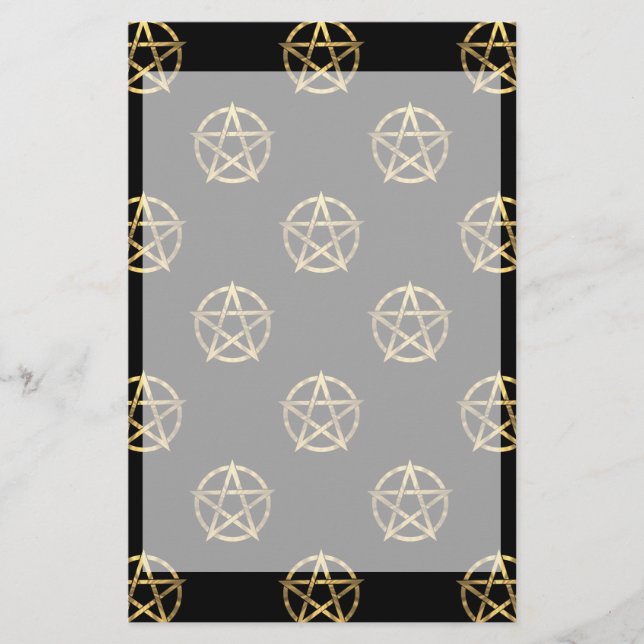 Svart och guld pentagram (Framsida)