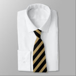 Svart och Guld Regimental Rand Tie Slips<br><div class="desc">Representera svart och guld när du bäror den här svarta och klassiska guldet, strimlad slips.</div>