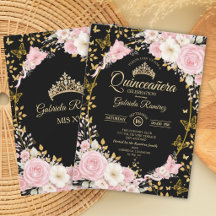 Svart och guld rosenskär Quinceañera fjäril