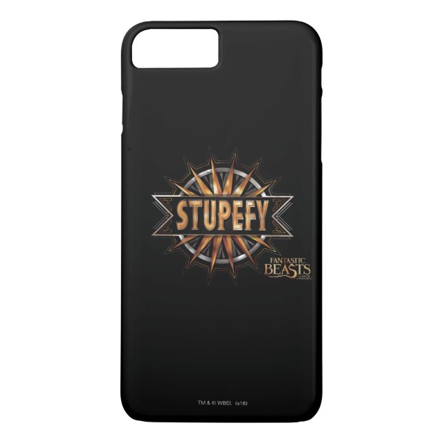 Svart och Guld Stupefy Spell Graphic Case-Mate iPhone Skal (Baksida)
