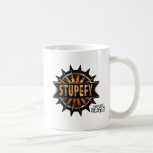Svart och Guld Stupefy Spell Graphic Kaffemugg