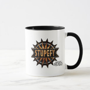 Svart och Guld Stupefy Spell Graphic Mugg