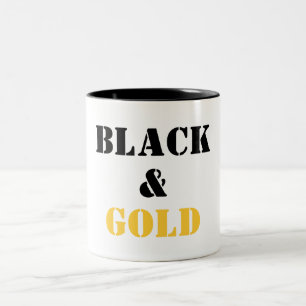 Svart och guld Två-Tonad mugg