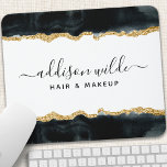 Svart och Guld, vattenfärgssalon - företag Musmatta<br><div class="desc">Svart och Guld-vattenfärgsbuss,  företagsmusslor. Perfekt för konstnärer,  hårstilister,  kosmetologer med mera!</div>