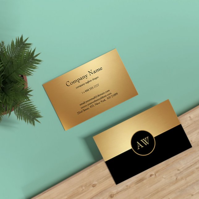 Svart och Guld Visitkort (Skapare uppladdad)