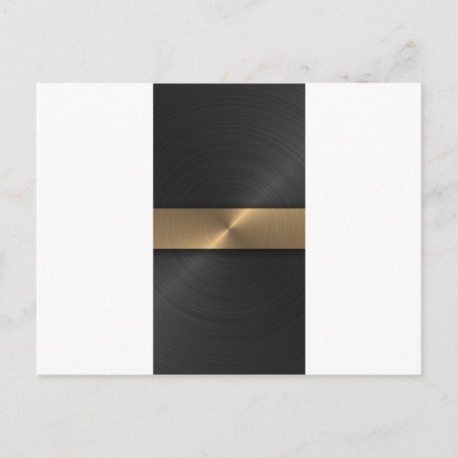 Svart och Guld Vykort (Framsida)