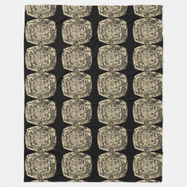 Svart och guldfilt fleecefilt