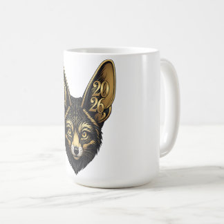 Svart och guldkonst, estetik 2026 kaffemugg