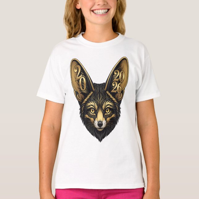 Svart och guldkonst, estetik 2026 t shirt (Framsida)